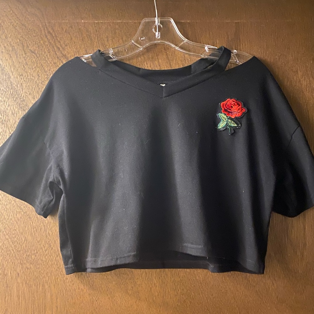 small black crop top